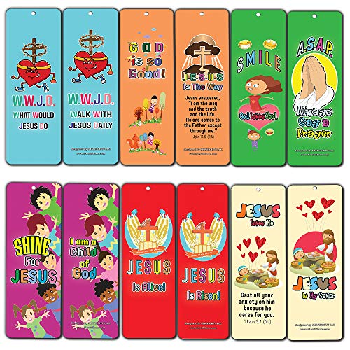 What Would Jesus Do WWJD Christian Bookmarks for Kids (30-Pack)