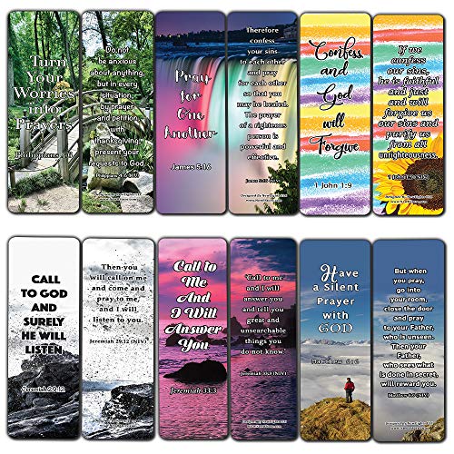 Favorite Prayer Bible Promises Bookmarks (60-Pack) - Perfect Gift Away for Sunday Schools