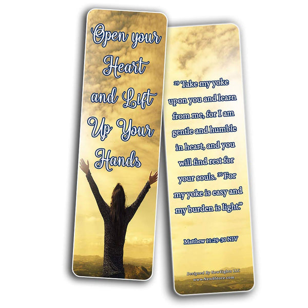 Encouraging Scriptures Bookmarks About Rest and Renewal
