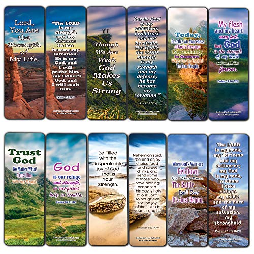 God Is My Strength Bible Bookmarks