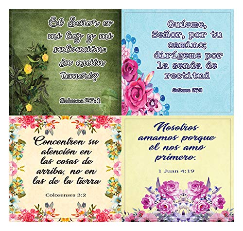 Spanish Christian Stickers for Women Series 3 (20-Sheet) - Perfect Giftaway for Women's Ministry