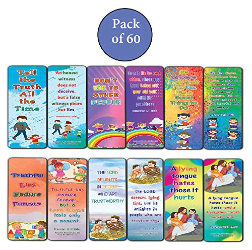 Be Honest All The Time Memory Verses Bookmarks for Kids (12-Pack)