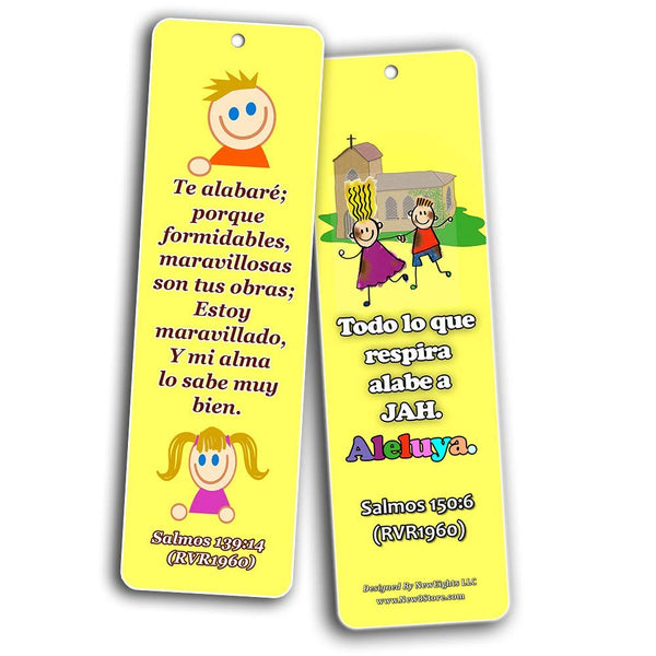 Spanish Powerful God Memory Verse Bookmarks