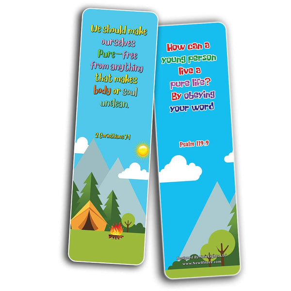 Bible Bookmarks for kids - Character Building Series 2