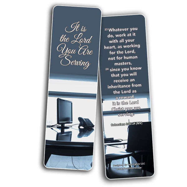 Christian Bookmarks for Biblical Encouraging Wisdom Words for Young Entrepreneurs