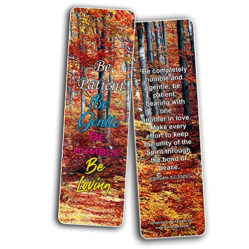 Inspirational Quotes About Christian Life Bookmarks (60-Pack) - Perfect Gift away for Sunday School and Ministries