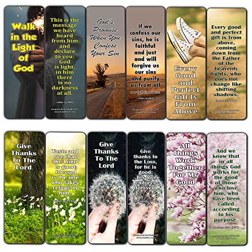 Ways to Surrender Control and Let God Handle Your Life Bookmarks (60 Pack) - Perfect Giftaway for Sunday School and Ministries