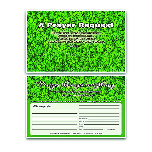 Prayer Request Pew Cards (60-Pack) - NEPC1042 Nature - Variety Nature Theme Designs To Collect Prayer Requests