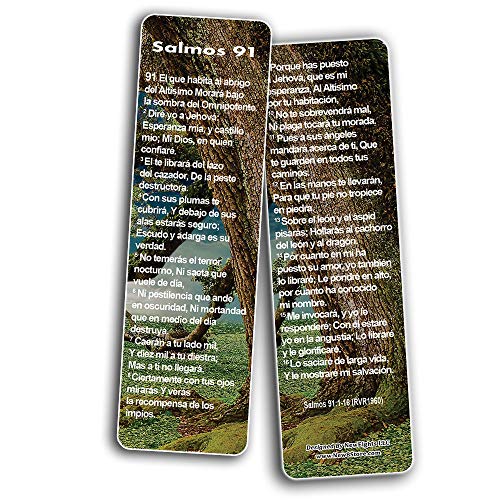 Spanish Psalm 91 Bookmarks Cards RVR1960