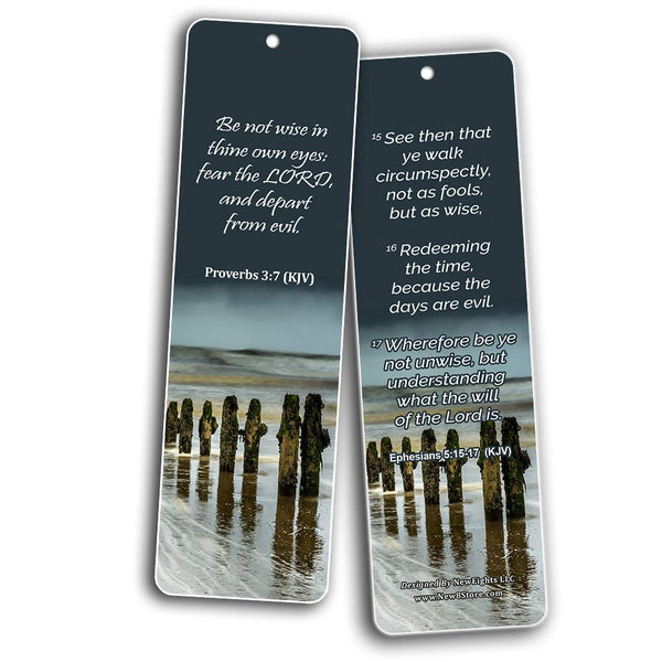 Powerful Bible Verses to Live by Bookmarks KJV