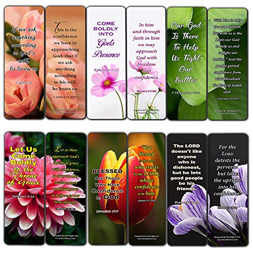 Memory Verse About Confidence In Christ Bookmarks (30-Pack) - Handy Christian About Be Confident
