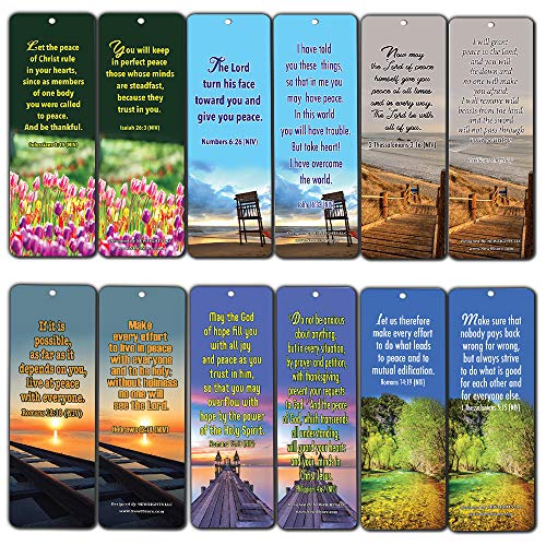 Peace Bible Verses Bookmarks (60-Pack)