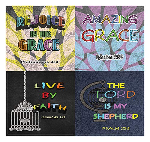 Colorful Bible Verse Stickers (10-Sheet) - Encouraging Colorful Stickers