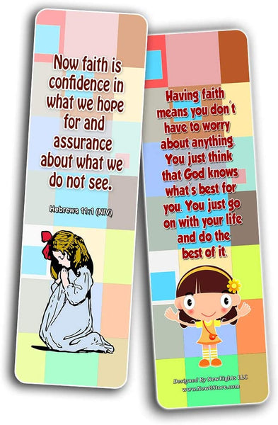 NewEights Famous Verses and Quotes on Faith (30-Pack) – Daily Motivational Card Set – Collection Set Book Page Clippers – Ideal for Church Events