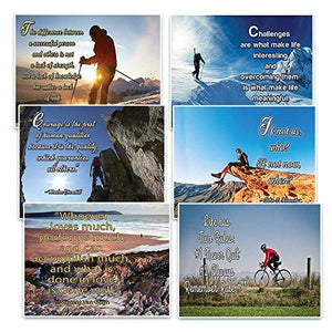 NewEights Adventure Inspirational Quotes Postcards Cards Set (60 Pack)