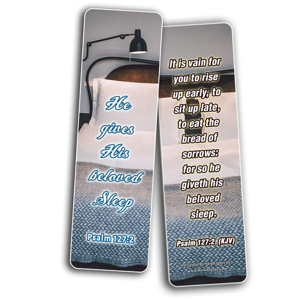 Bible Verses to Help You Sleep Bookmarks Cards
