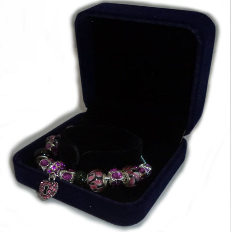 Purple Twilight Bracelet with Stylish Beads Set