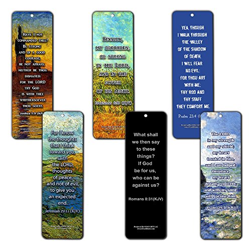 NewEights Christian KJV Bookmarks - Be Strong (60-Pack)