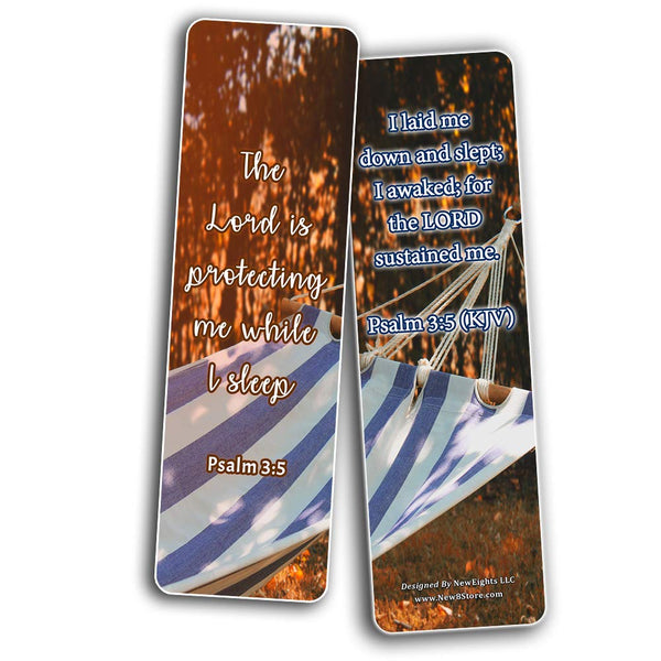 Bible Verses to Help You Sleep Bookmarks Cards