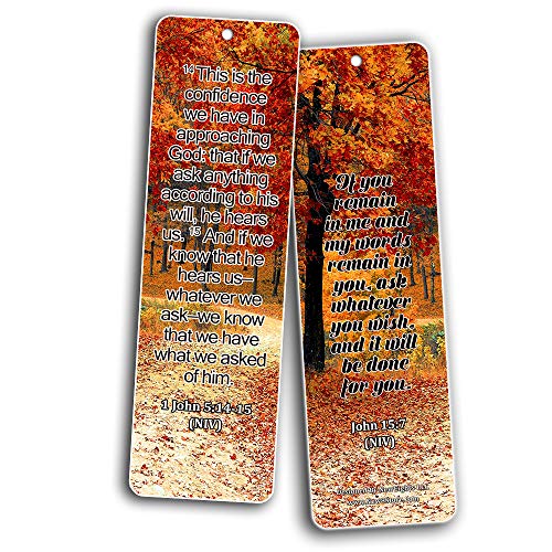 Bible Texts to Strengthen Prayer Life Bookmarks (60-Pack)