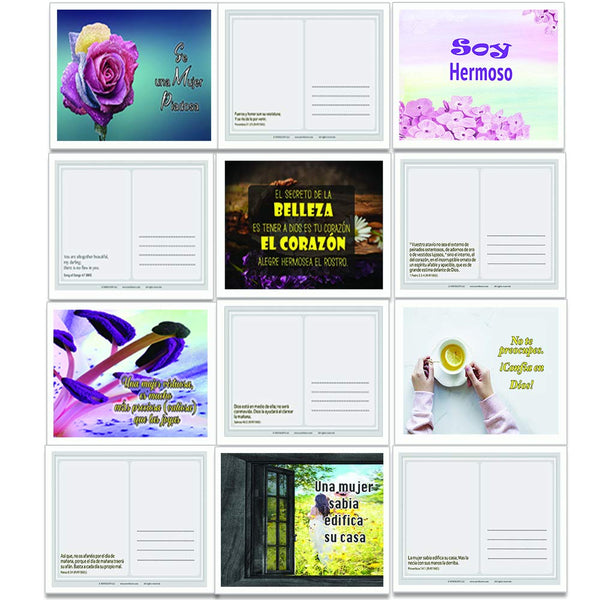 Spanish Christian Women Postcards Variety Pack NEPC1035 + NEPC1036 60-Pack) Roll over image to zoom in Spanish Christian Women Postcards Variety Pack NEPC1035 + NEPC1036
