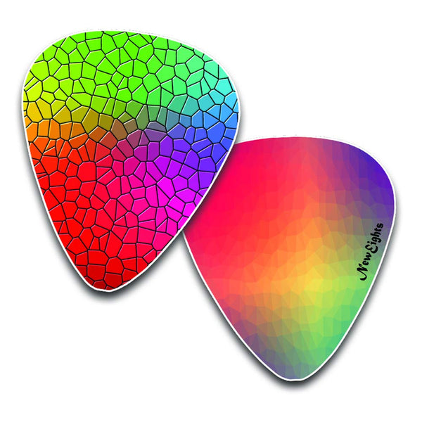 Colorful Pattern Guitar Picks - Great Assortment Of Colorful Pattern Guitar Picks For Musicians