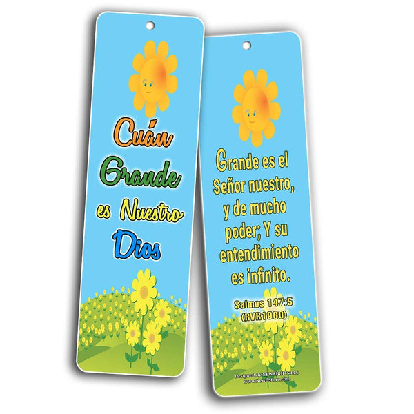 Spanish How Great is Our God Bookmarks for Kids