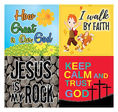 Shine for JESUS Stickers (20-Sheet) - Great Giftaway Stickers for Ministries