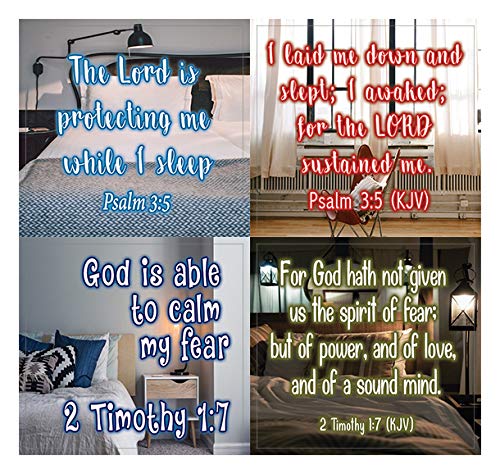Bible Verses to Help You Sleep Stickers (10-Sheet) - Encouraging Colorful Stickers