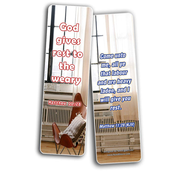 Bible Verses to Help You Sleep Bookmarks Cards