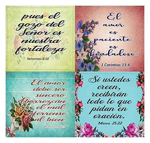 Spanish Christian Stickers for Women Series 3 (20-Sheet) - Perfect Giftaway for Women's Ministry