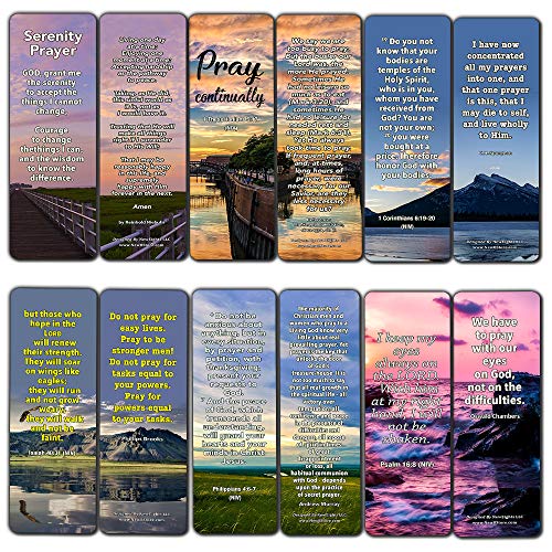 The Serenity Prayer Bookmarks (60 Pack) - Serenity Prayers that are Simple and Easy to Memorize