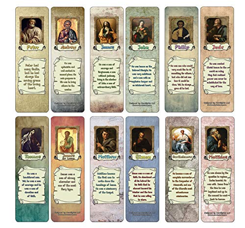 12 Apostles Bookmarks (60-Pack)