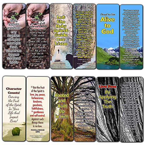 Powerful Bible Verses Bookmarks - Spiritual Growth (30-Pack) - Great Bible Text Compilation that is Handy and Easy To Bring Along With