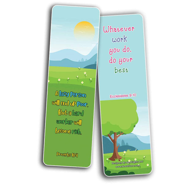Bible Bookmarks for kids - Character Building Series 2