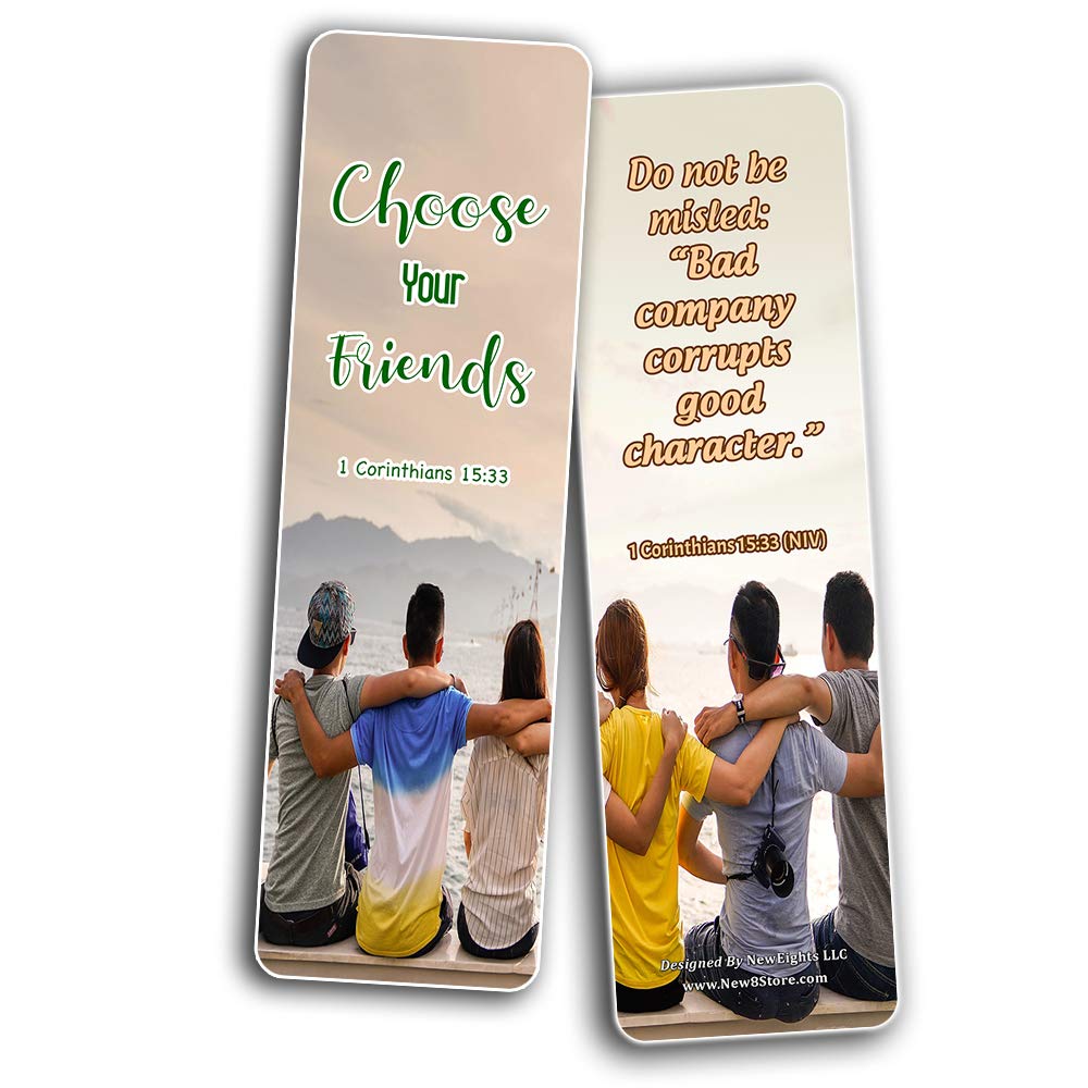 Book Inscriptions About Friendship Scriptures Bookmarks - Bible Verses about Friendship – New8Store