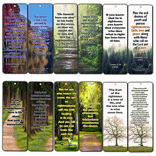 Bible Scriptures about Righteousness (60-Pack)