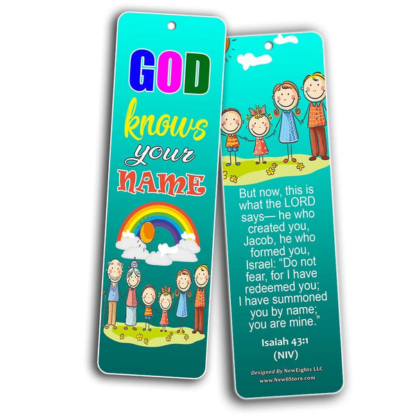 Children of God Bible Verses Bookmarks Cards