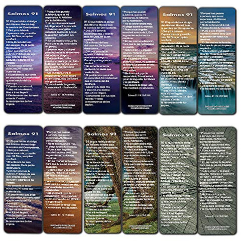 Spanish Psalm 91 Bookmarks Cards RVR1960