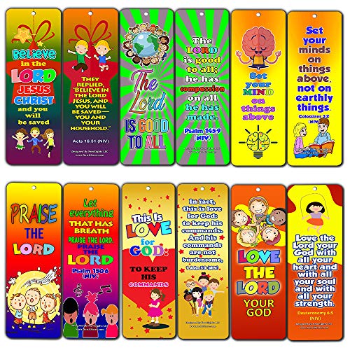 Great Memory Verses for Kids Bookmarks (30-Pack) - Handy Memory Verses for Kids Perfect for Children?s Ministries and Sunday Schools