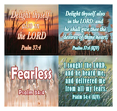 Bible Verses to Soothe Your Soul Stickers (20-Sheet) - Great Giftaway Stickers for Ministries