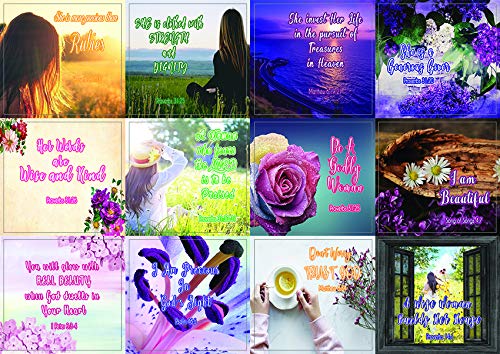 Christian Stickers for Women Series 1 (5-Sheet) - Inspiring and Motivational Stickers