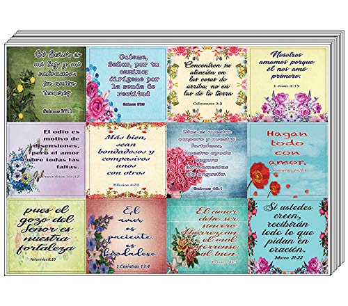Spanish Christian Stickers for Women Series 3 (20-Sheet) - Perfect Giftaway for Women's Ministry