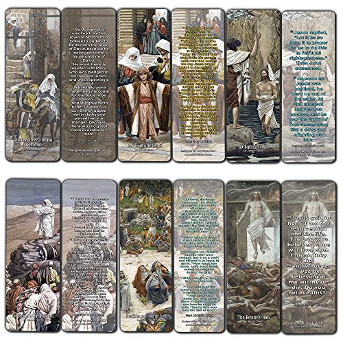 The Life of Christ Bookmarks (60 Pack) - Perfect Gift away for Sunday School and Ministries
