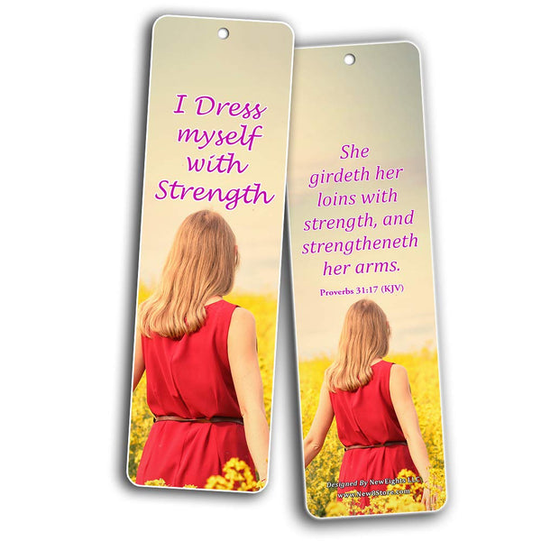 Feminine Strength Scripture Bookmarks