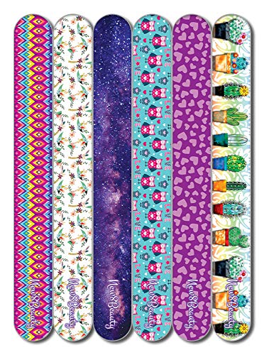 New8Beauty Emery Board Colorful (24-Pack) - For Manicure Pedicure - Keep Your Fingernails and Toenails in Tip-top Shape - Great Stocking Stuffers