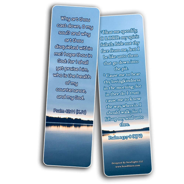Encouraging scriptures for those overcoming Depression Bookmarks