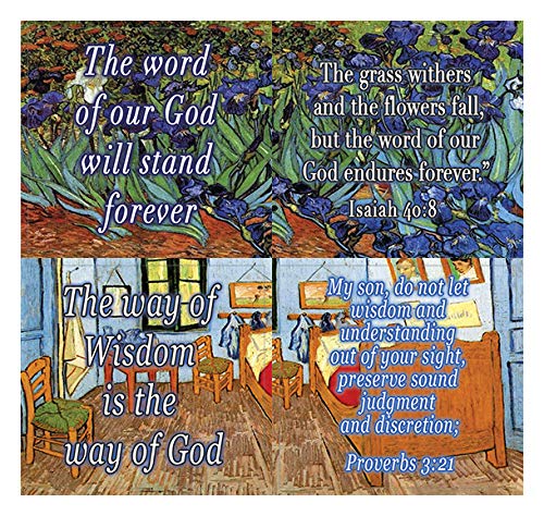 Wonderful Magnificent God Bible Scripture Stickers (20 Sheets) - Motivational Stickers