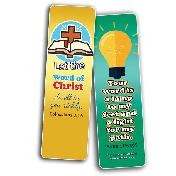 Short Bible Verses for Kids Bookmarks