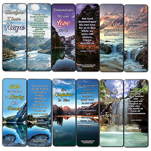Giving Another Chance Memory Verses Bookmarks (60-Pack) - Perfect Giftaway for Sunday School and Ministries